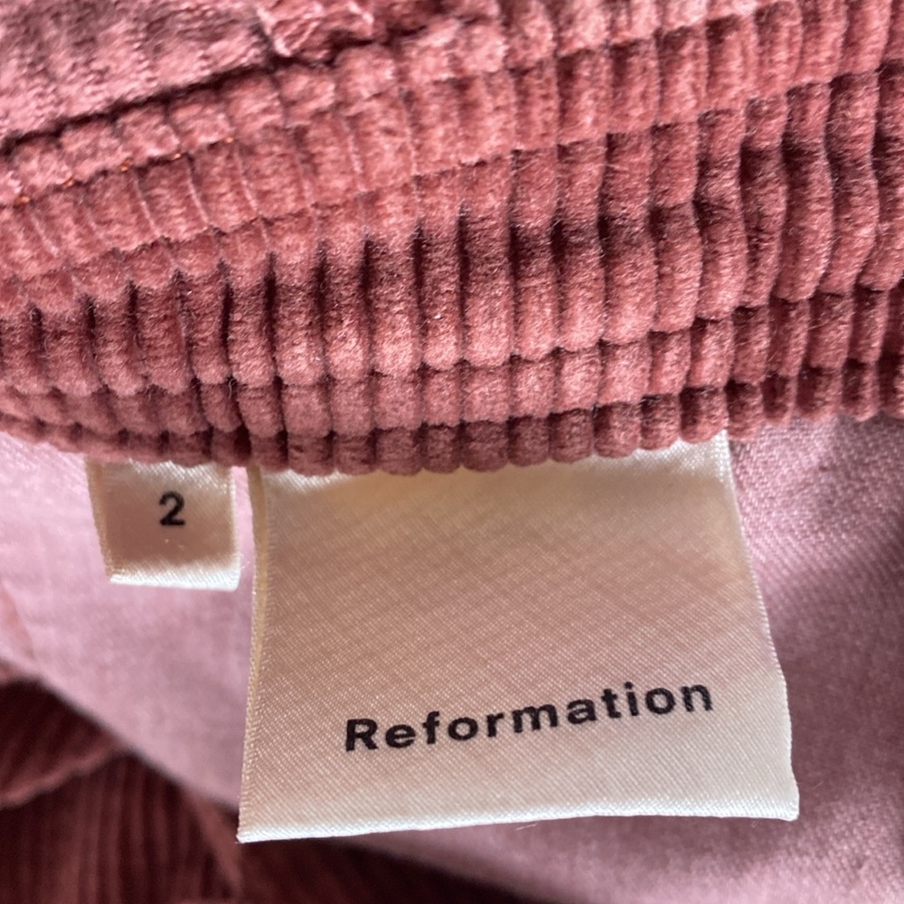 Reformation Rodeo Overall Corduroy Womens size 2. Wash-Rust. - Picture 10 of 11